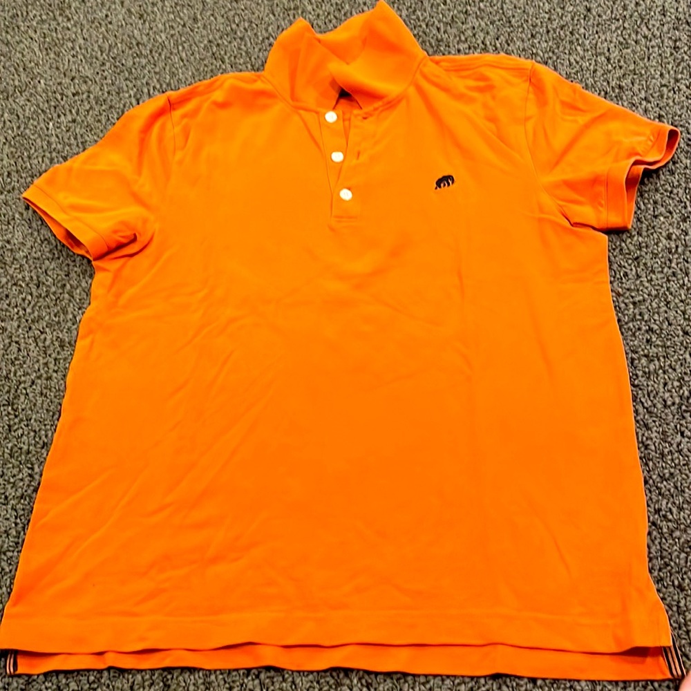 Men’s orange polo shirt